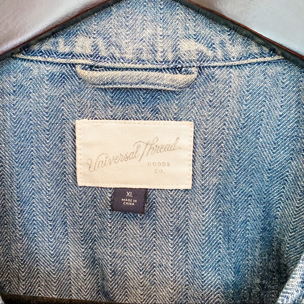 Universal Thread Ribbed Denim Jacket - image 6